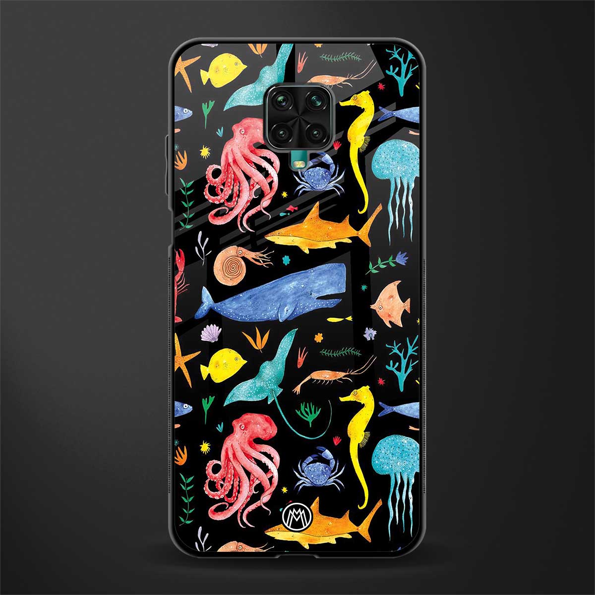 atomic ocean glass case for redmi note 9 pro max image