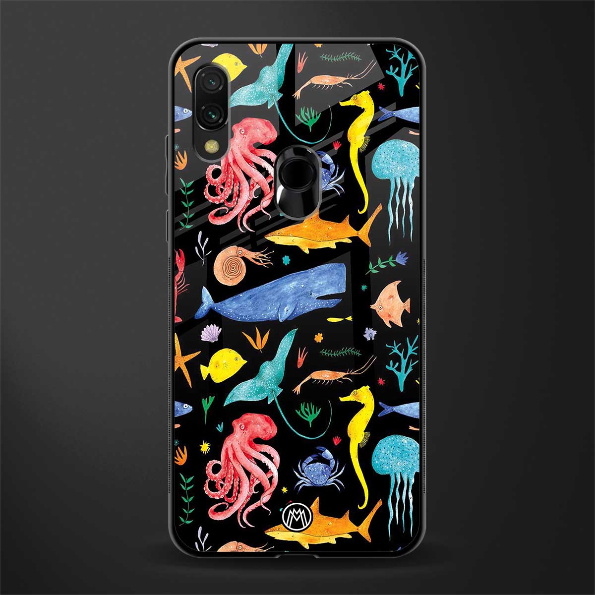 atomic ocean glass case for redmi note 7s image