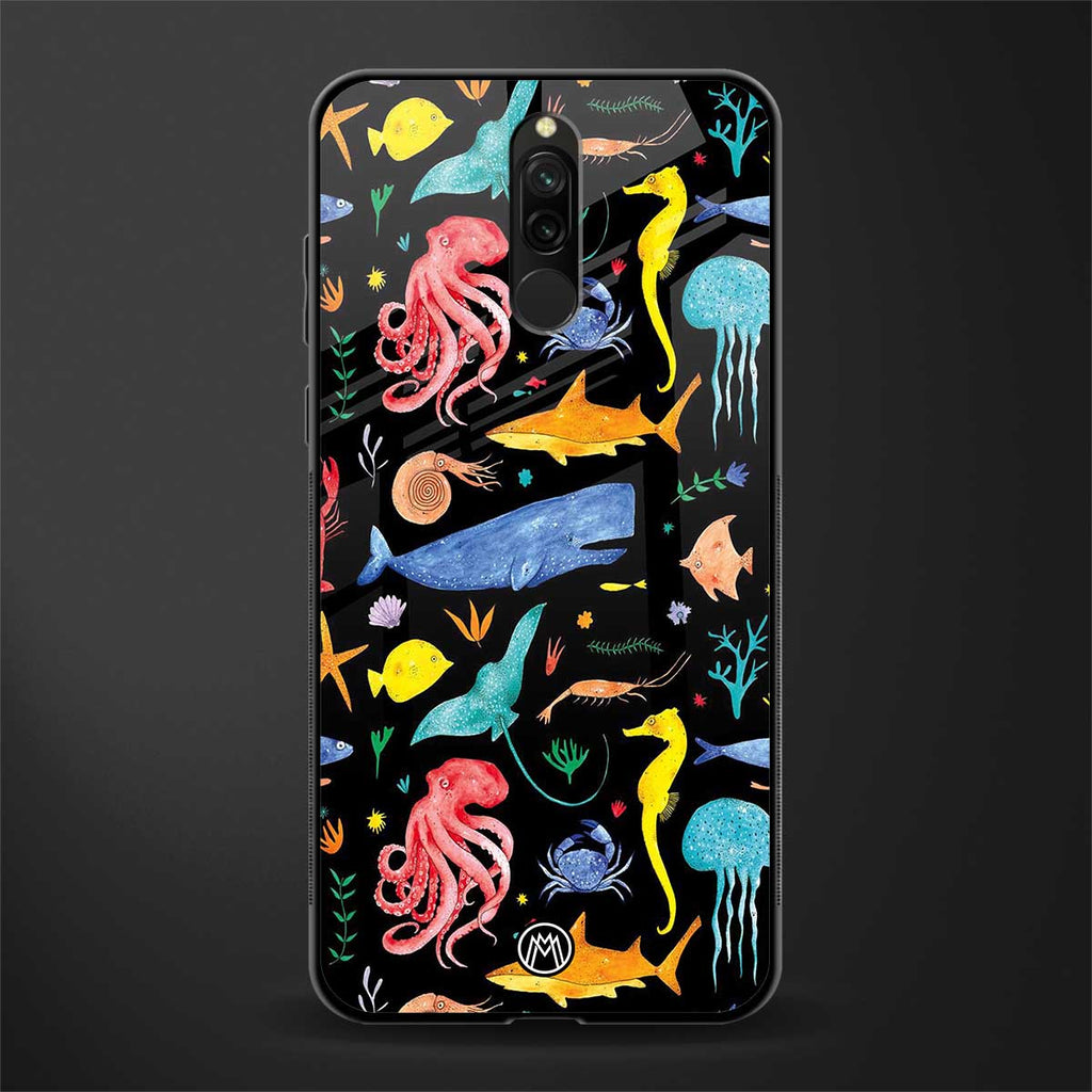 atomic ocean glass case for redmi 8 image