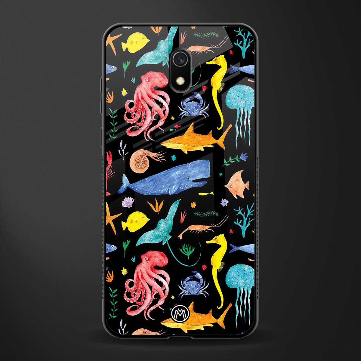 atomic ocean glass case for redmi 8a image