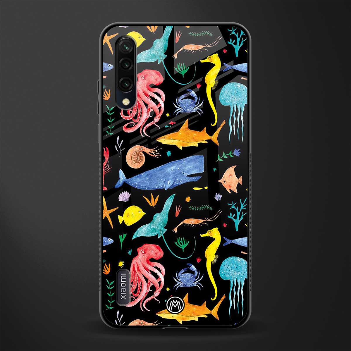 atomic ocean glass case for mi a3 redmi a3 image