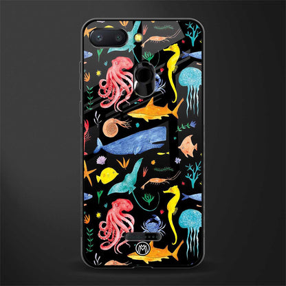 atomic ocean glass case for redmi 6 image