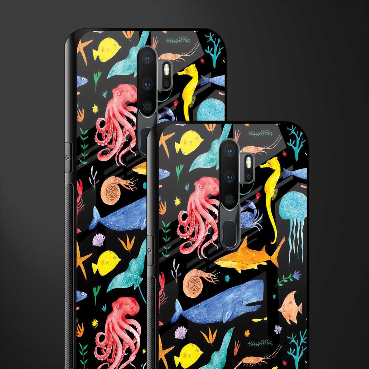 atomic ocean glass case for oppo a5 2020 image-2