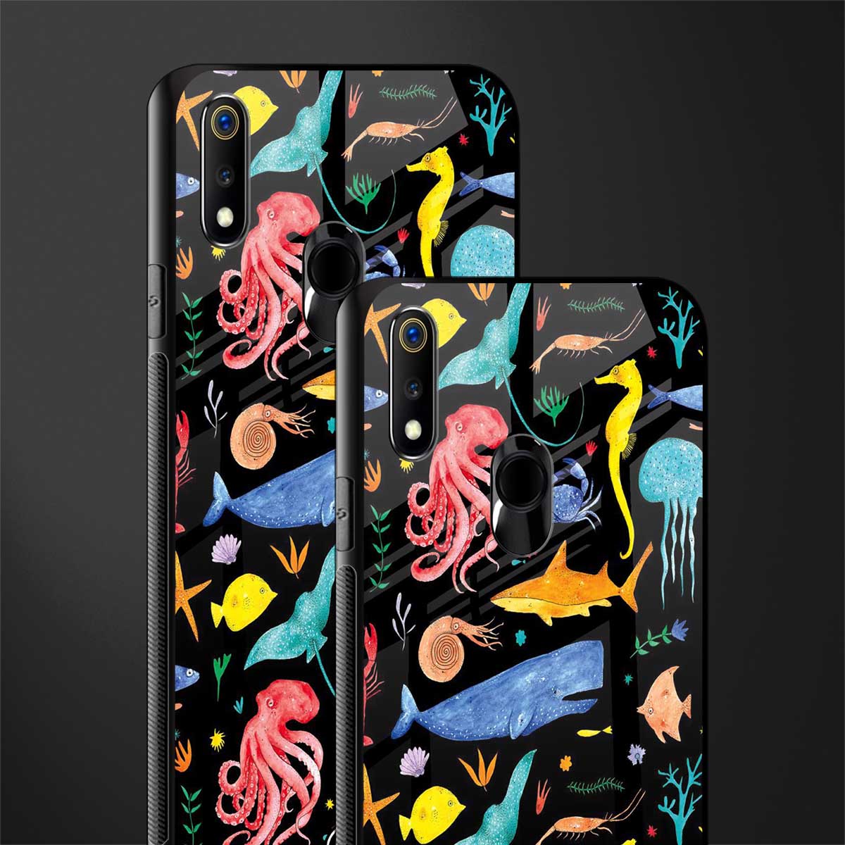 atomic ocean glass case for realme 3 pro image-2