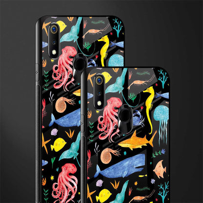 atomic ocean glass case for realme 3 pro image-2