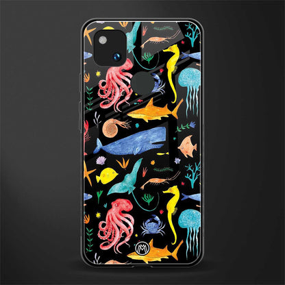 atomic ocean back phone cover | glass case for google pixel 4a 4g