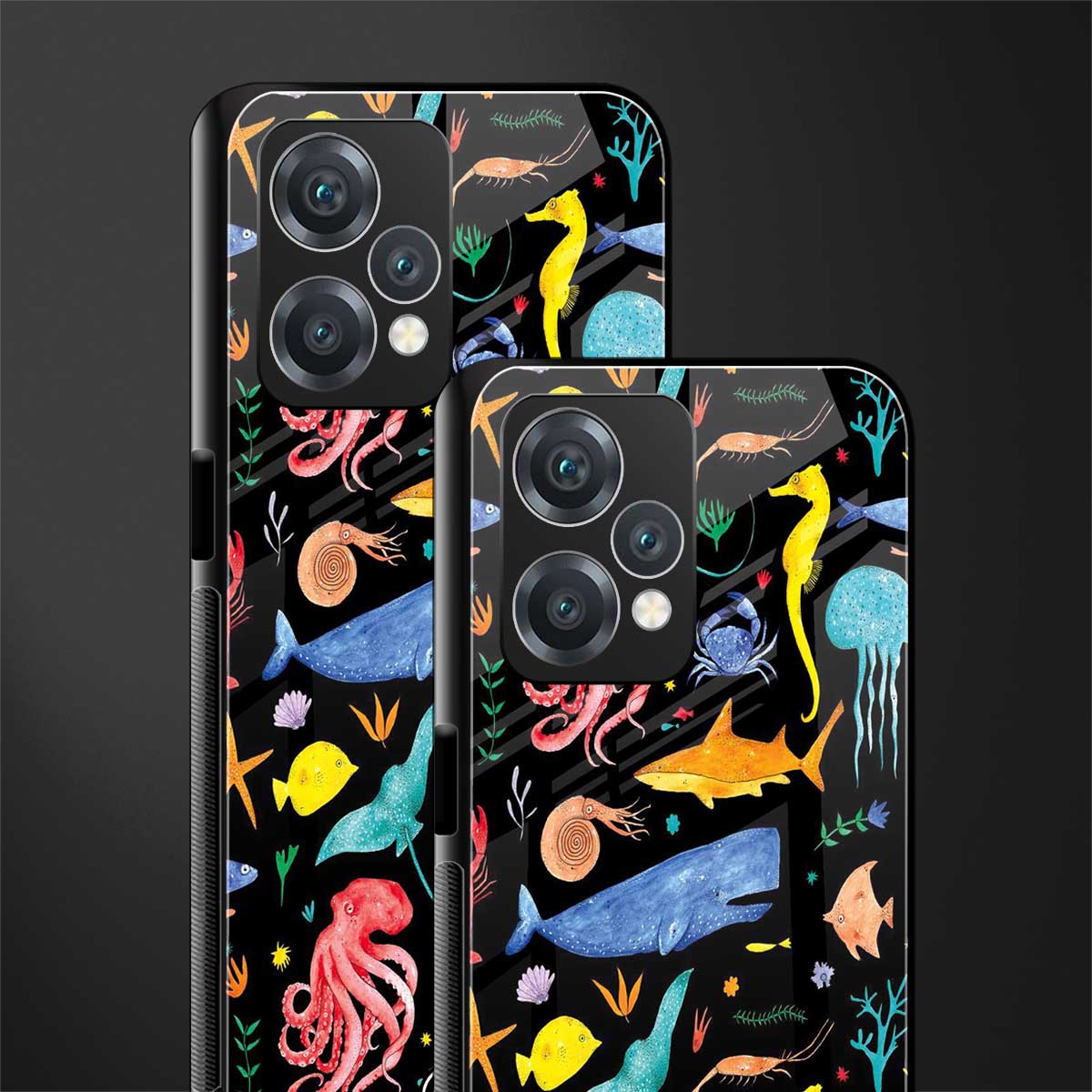 atomic ocean back phone cover | glass case for realme 9 pro 5g