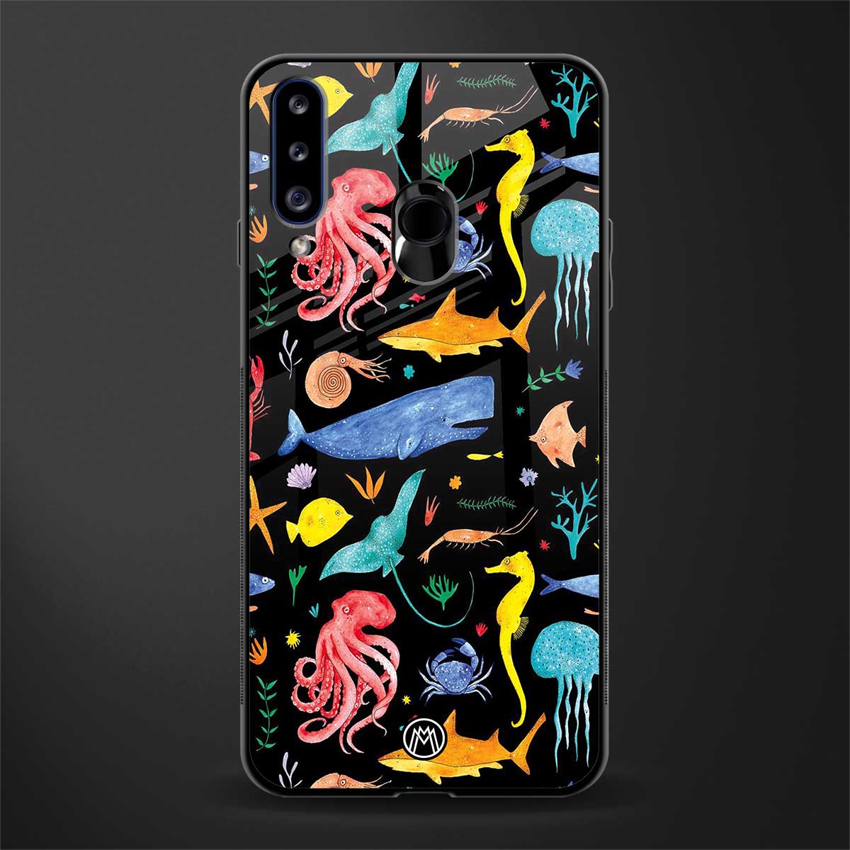 atomic ocean glass case for samsung galaxy a20s image