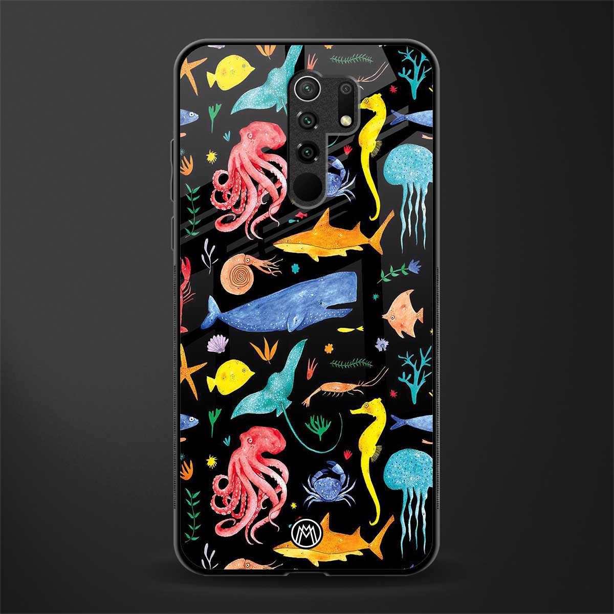 atomic ocean glass case for redmi 9 prime image