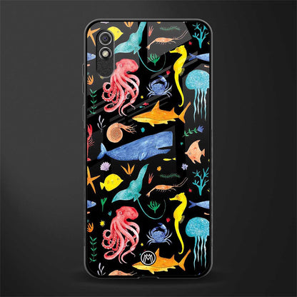 atomic ocean glass case for redmi 9a image