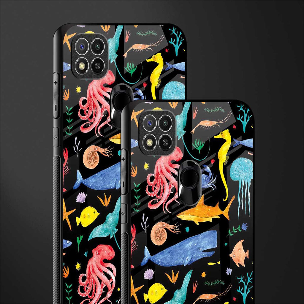 atomic ocean glass case for redmi 9c image-2
