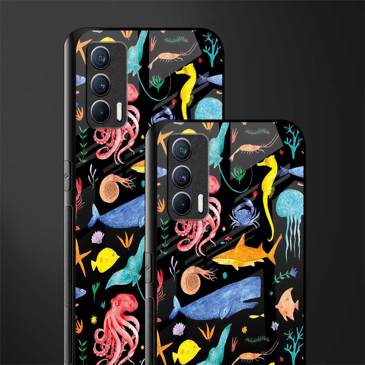 atomic ocean glass case for realme x7 image-2