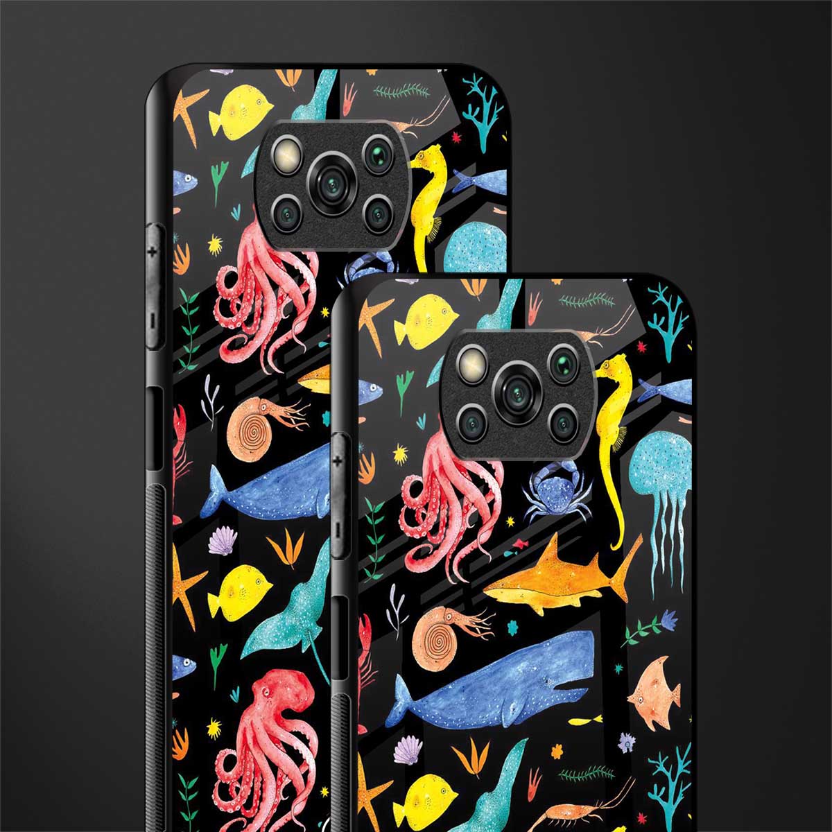 atomic ocean glass case for poco x3 pro image-2