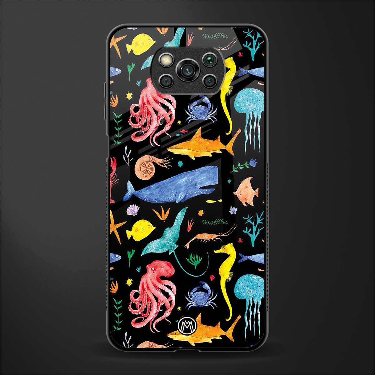 atomic ocean glass case for poco x3 pro image