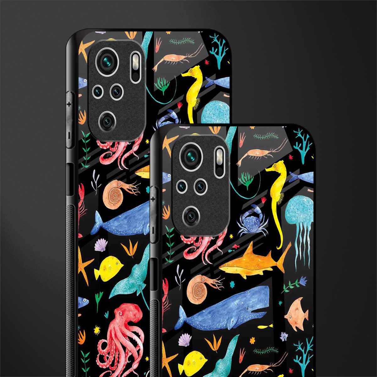 atomic ocean glass case for redmi note 10s image-2
