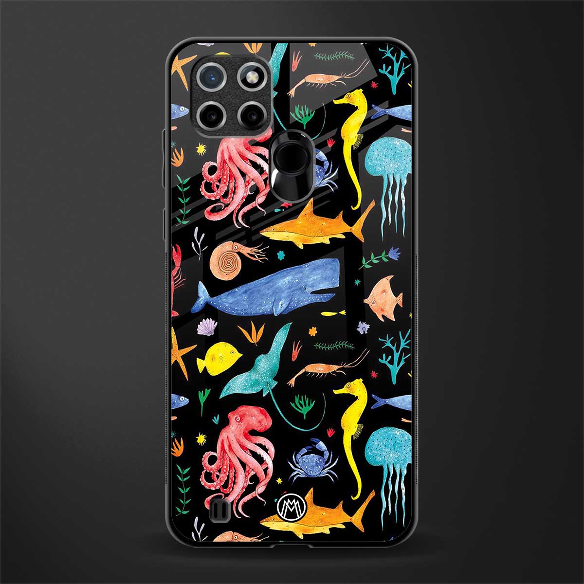 atomic ocean glass case for realme c21 image