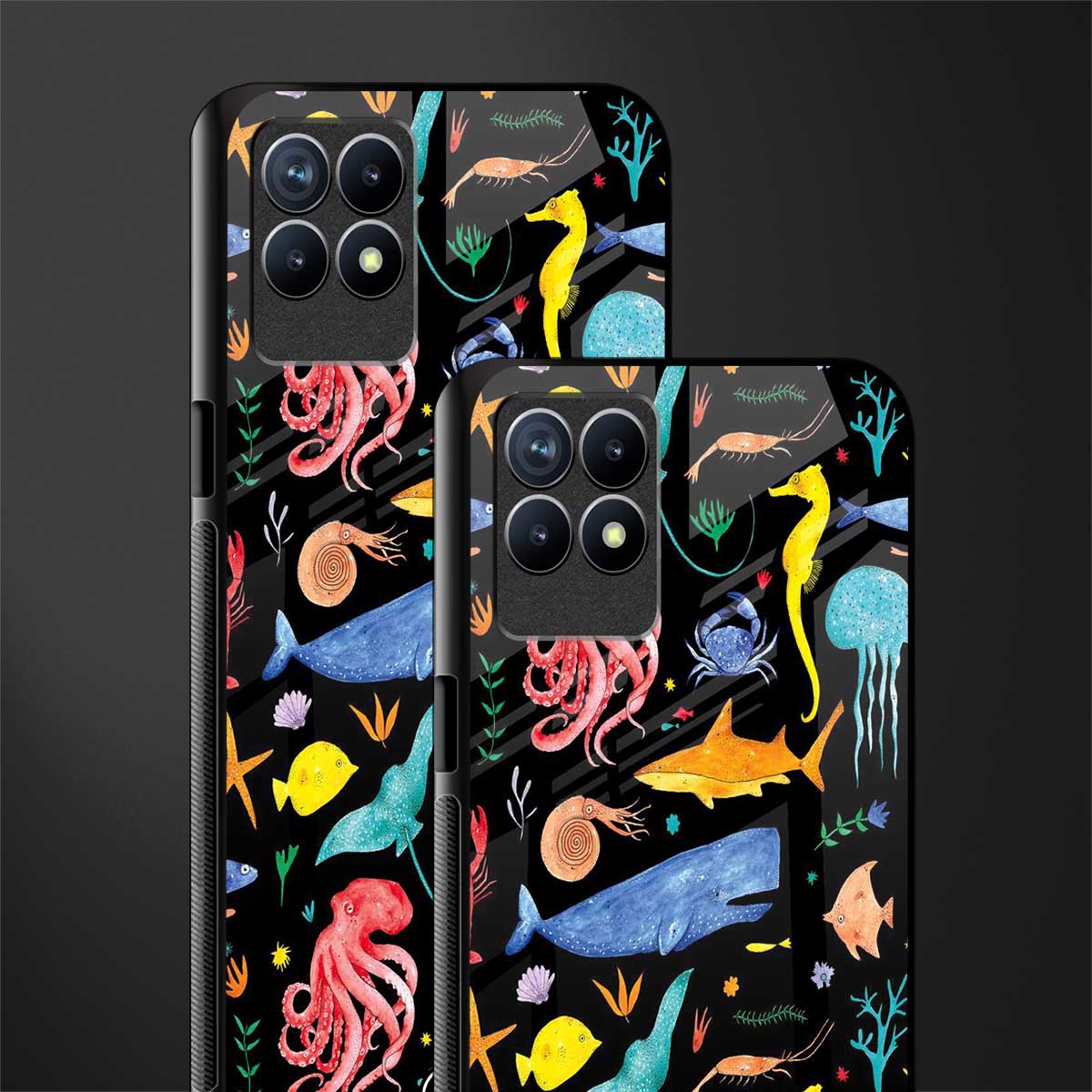 atomic ocean glass case for realme 8i image-2