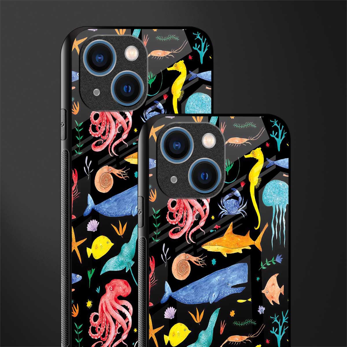 atomic ocean glass case for iphone 13 mini image-2