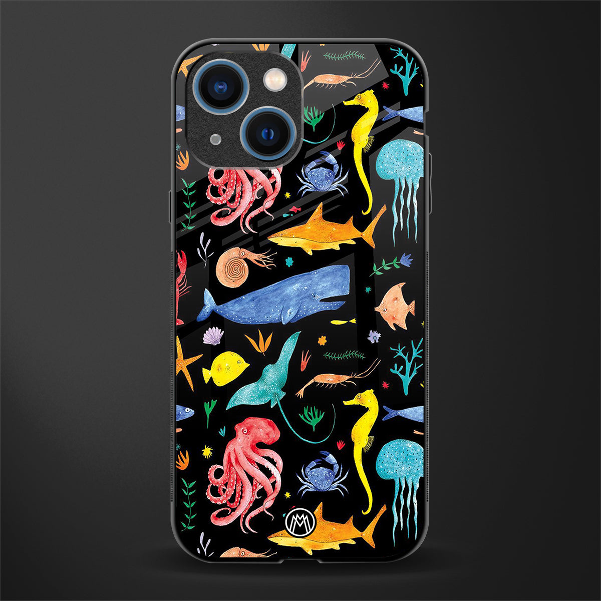 atomic ocean glass case for iphone 13 mini image