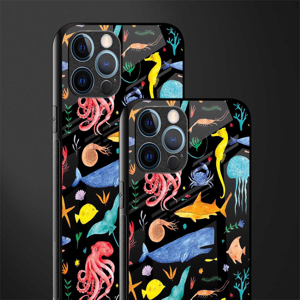 atomic ocean glass case for iphone 12 pro max image-2