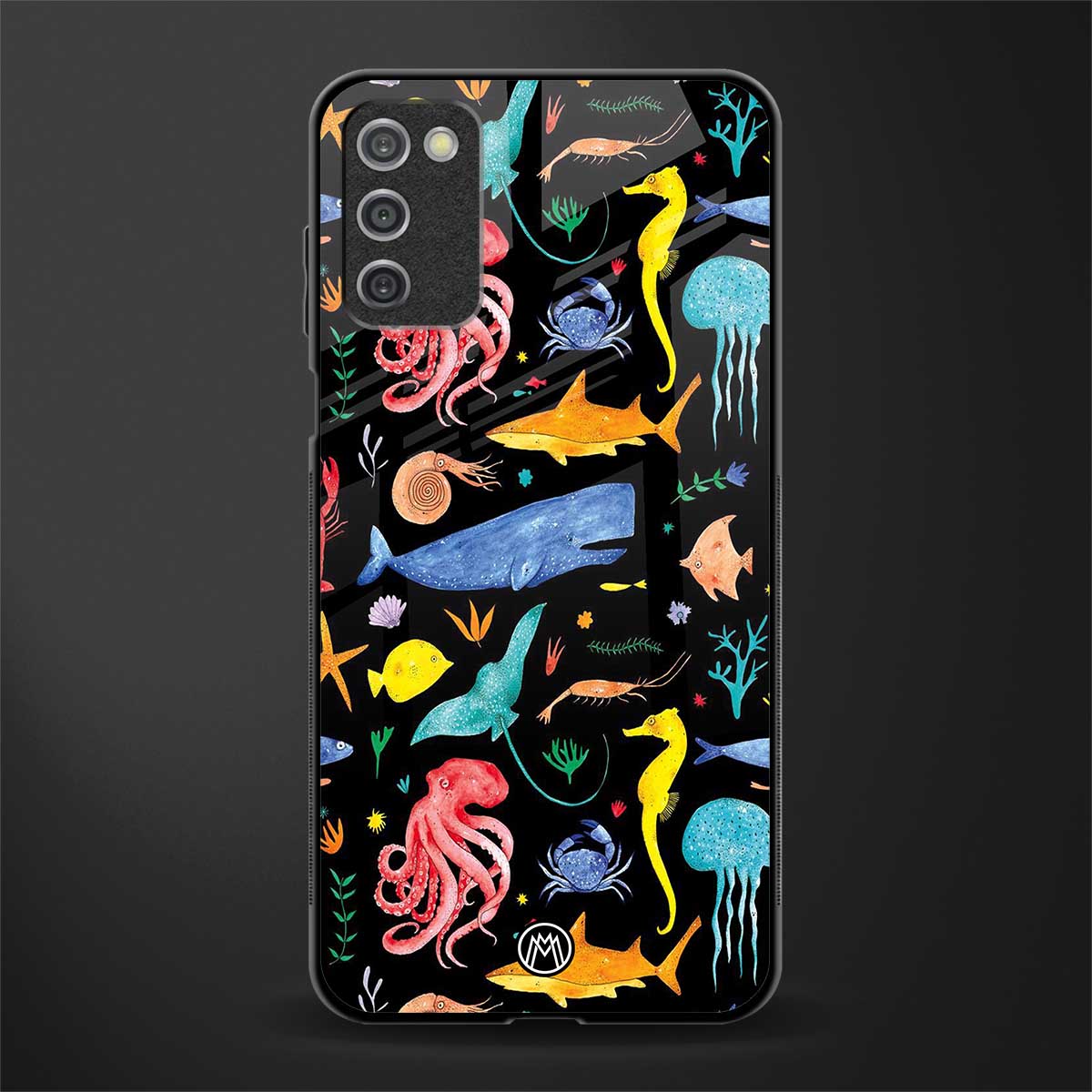 atomic ocean glass case for samsung galaxy a03s image