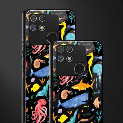 atomic ocean back phone cover | glass case for realme narzo 50a