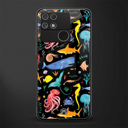 atomic ocean back phone cover | glass case for realme narzo 50a