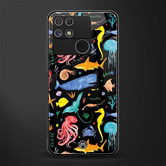 atomic ocean back phone cover | glass case for realme narzo 50a