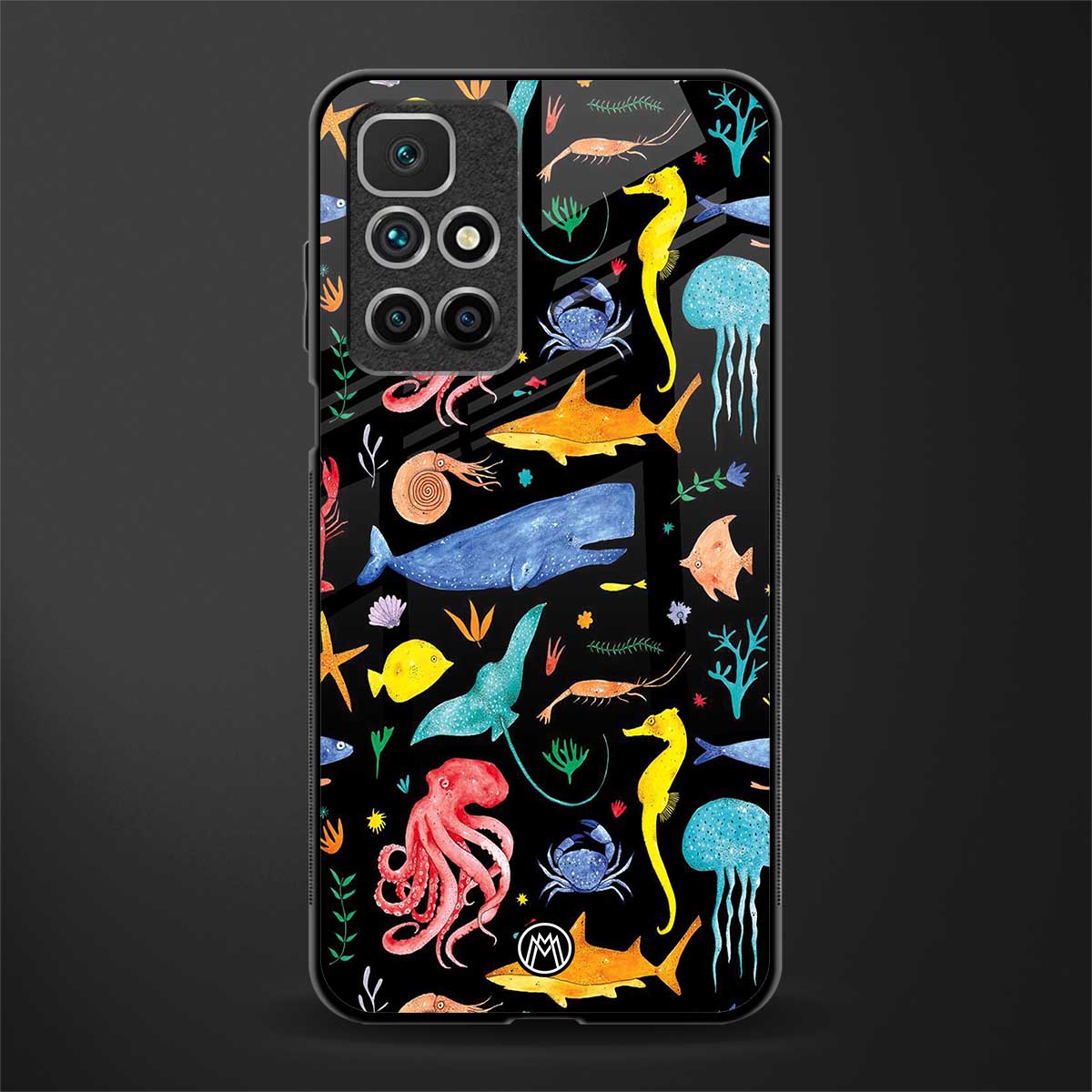 atomic ocean glass case for redmi 10 prime image