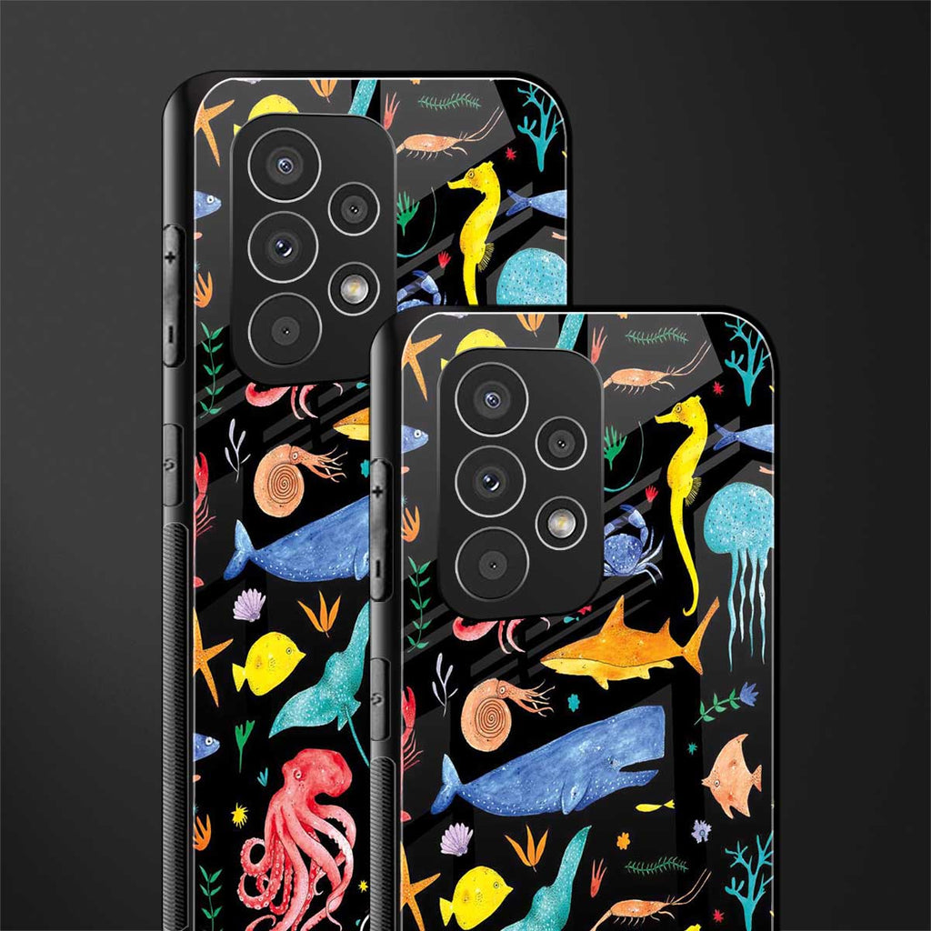 atomic ocean back phone cover | glass case for samsung galaxy a23