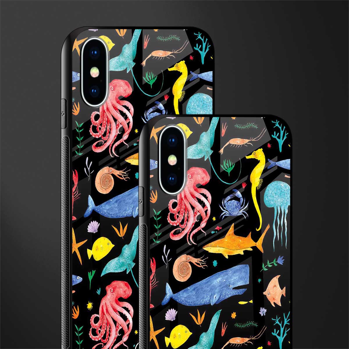 atomic ocean glass case for iphone x image-2