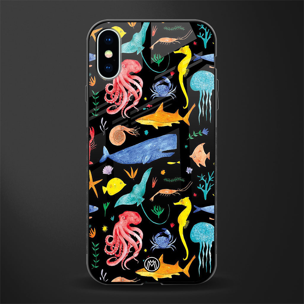 atomic ocean glass case for iphone xs image