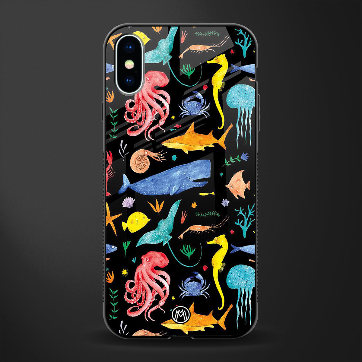 atomic ocean glass case for iphone xs image