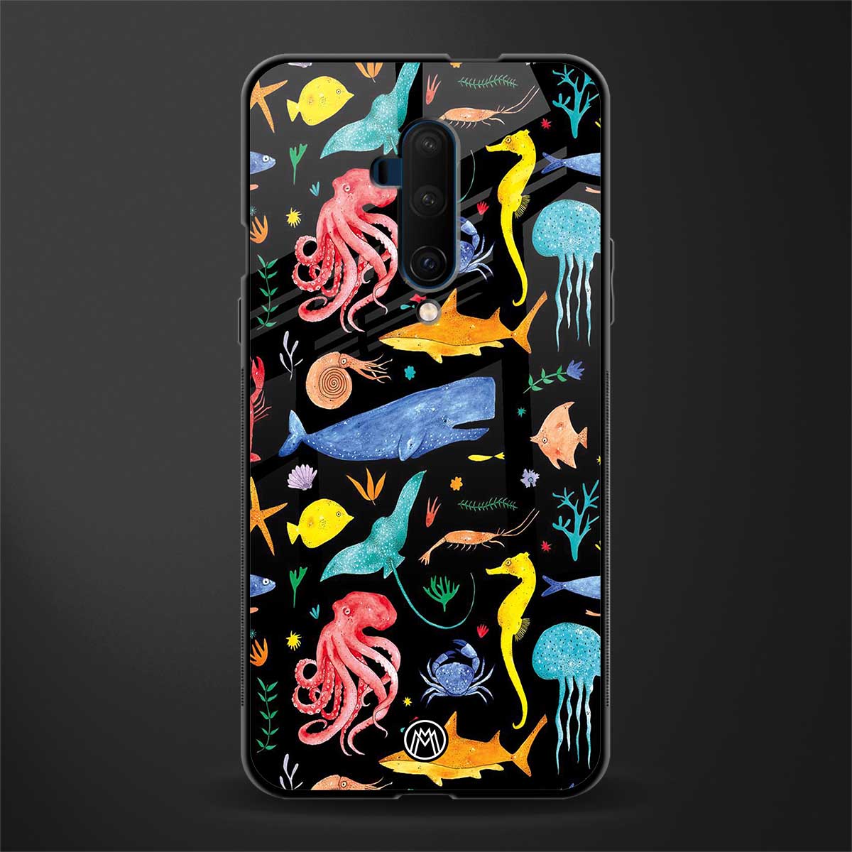 atomic ocean glass case for oneplus 7t pro image