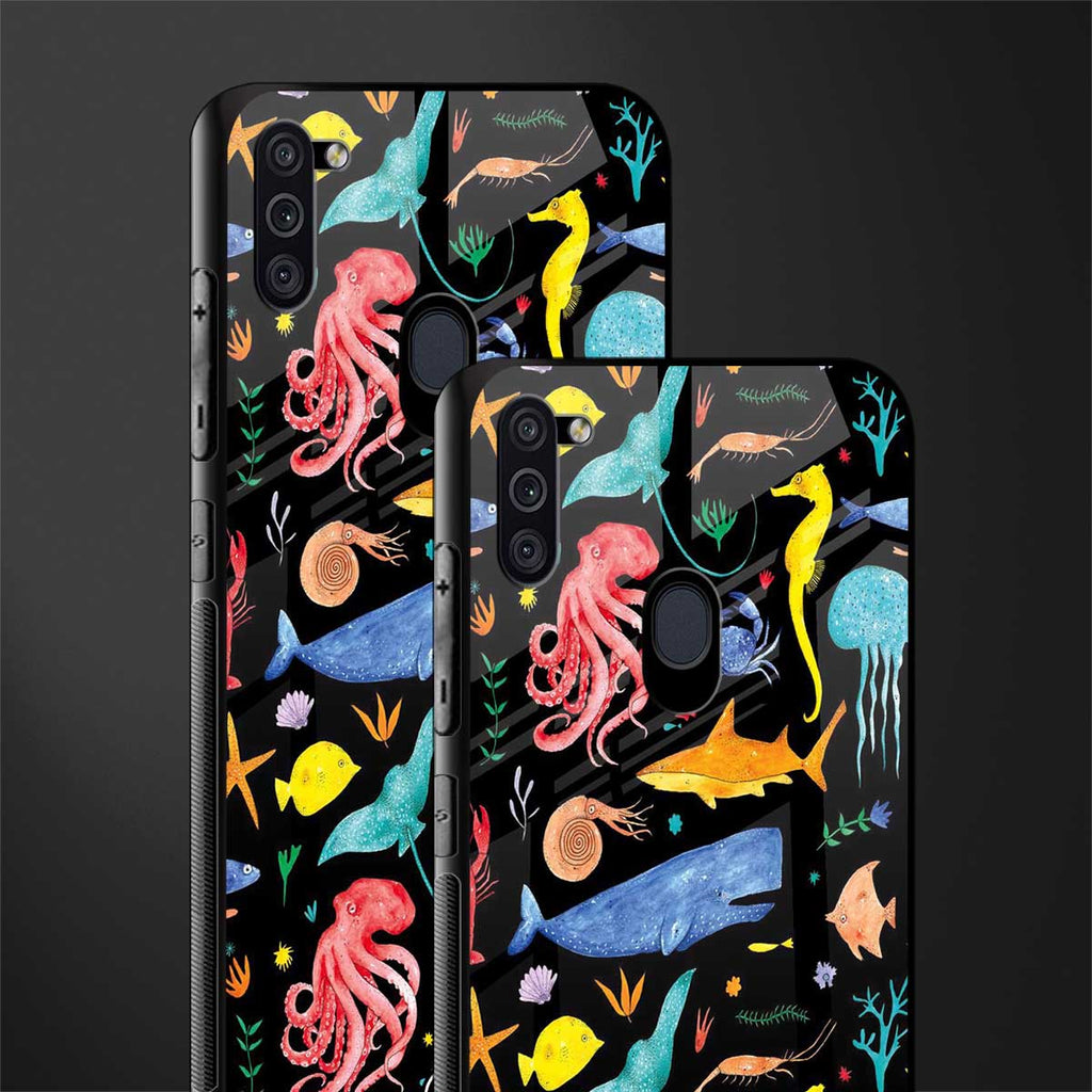 atomic ocean glass case for samsung a11 image-2