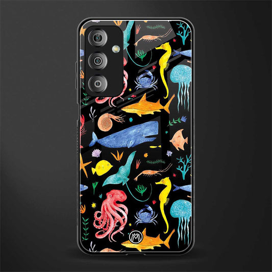 atomic ocean back phone cover | glass case for samsung galaxy f23 5g