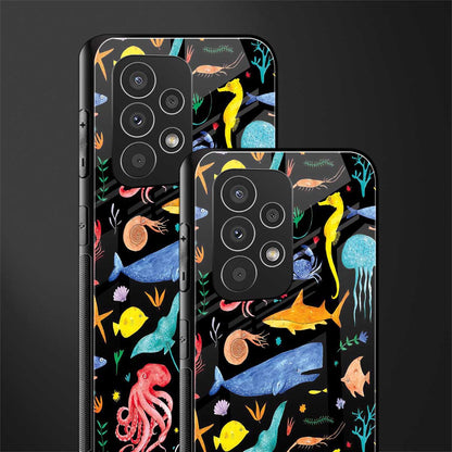 atomic ocean back phone cover | glass case for samsung galaxy a33 5g