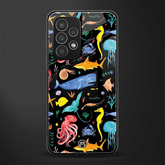 atomic ocean back phone cover | glass case for samsung galaxy a33 5g