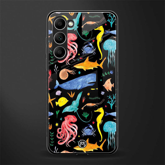 atomic ocean glass case for phone case | glass case for samsung galaxy s23 plus