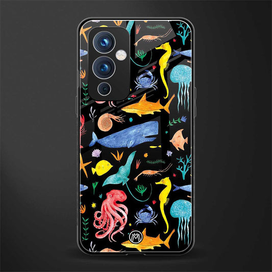 atomic ocean back phone cover | glass case for oneplus 9