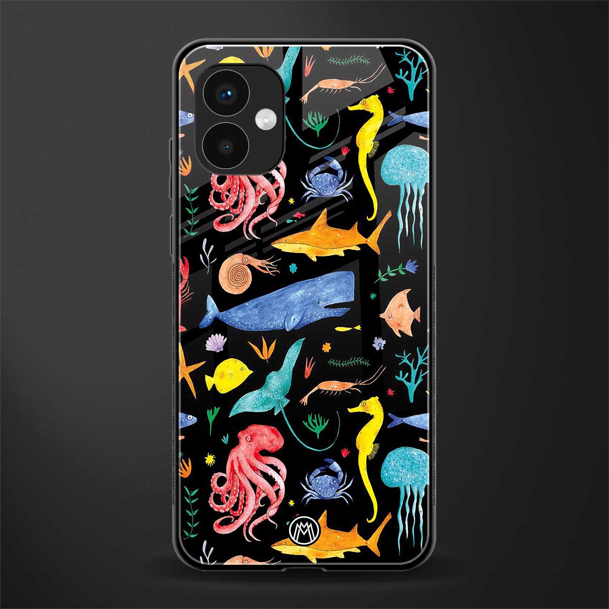 atomic ocean back phone cover | glass case for samsung galaxy a04