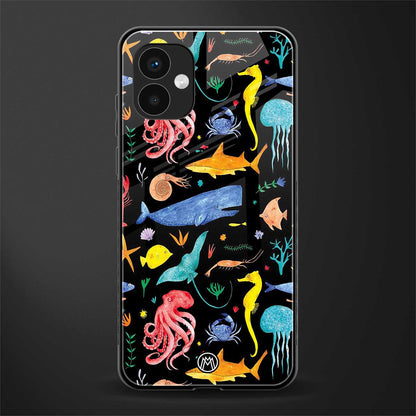 atomic ocean back phone cover | glass case for samsung galaxy a04