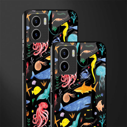 atomic ocean back phone cover | glass case for vivo y72