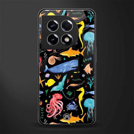 atomic ocean back phone cover | glass case for oneplus 11
