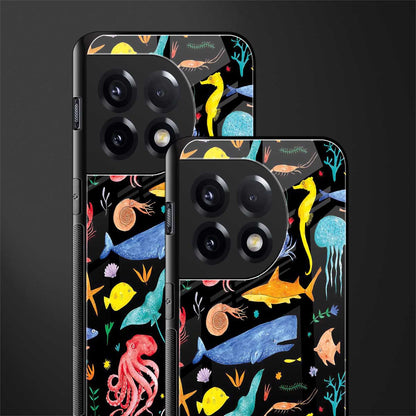 atomic ocean back phone cover | glass case for oneplus 11r