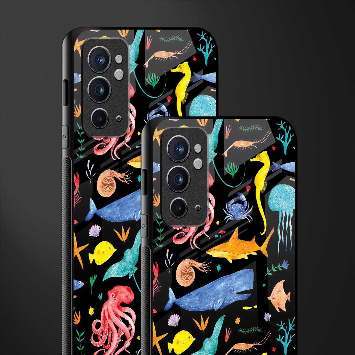 atomic ocean glass case for oneplus 9rt image-2