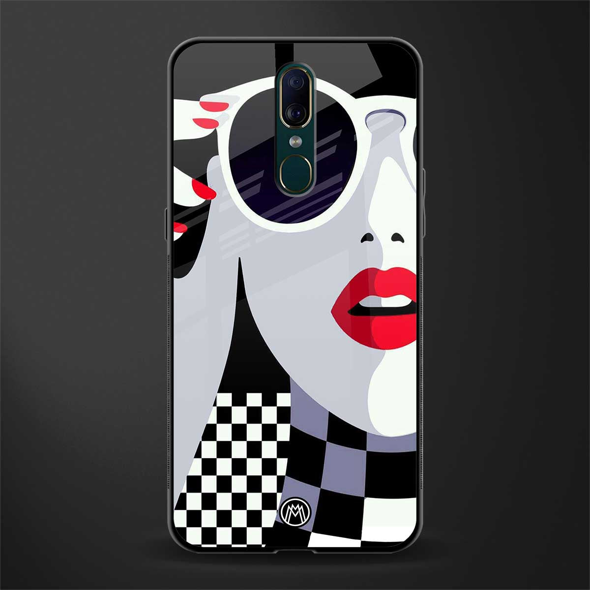 attitude queen glass case for oppo f11 image