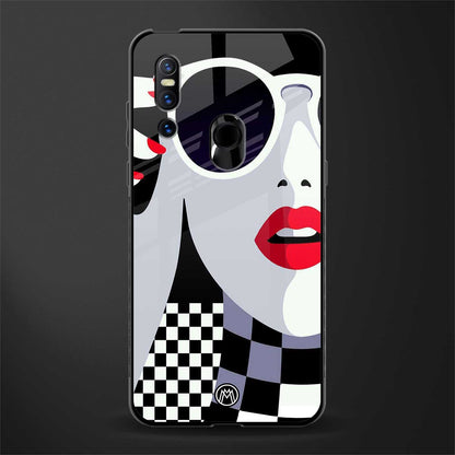 attitude queen glass case for vivo v15 image