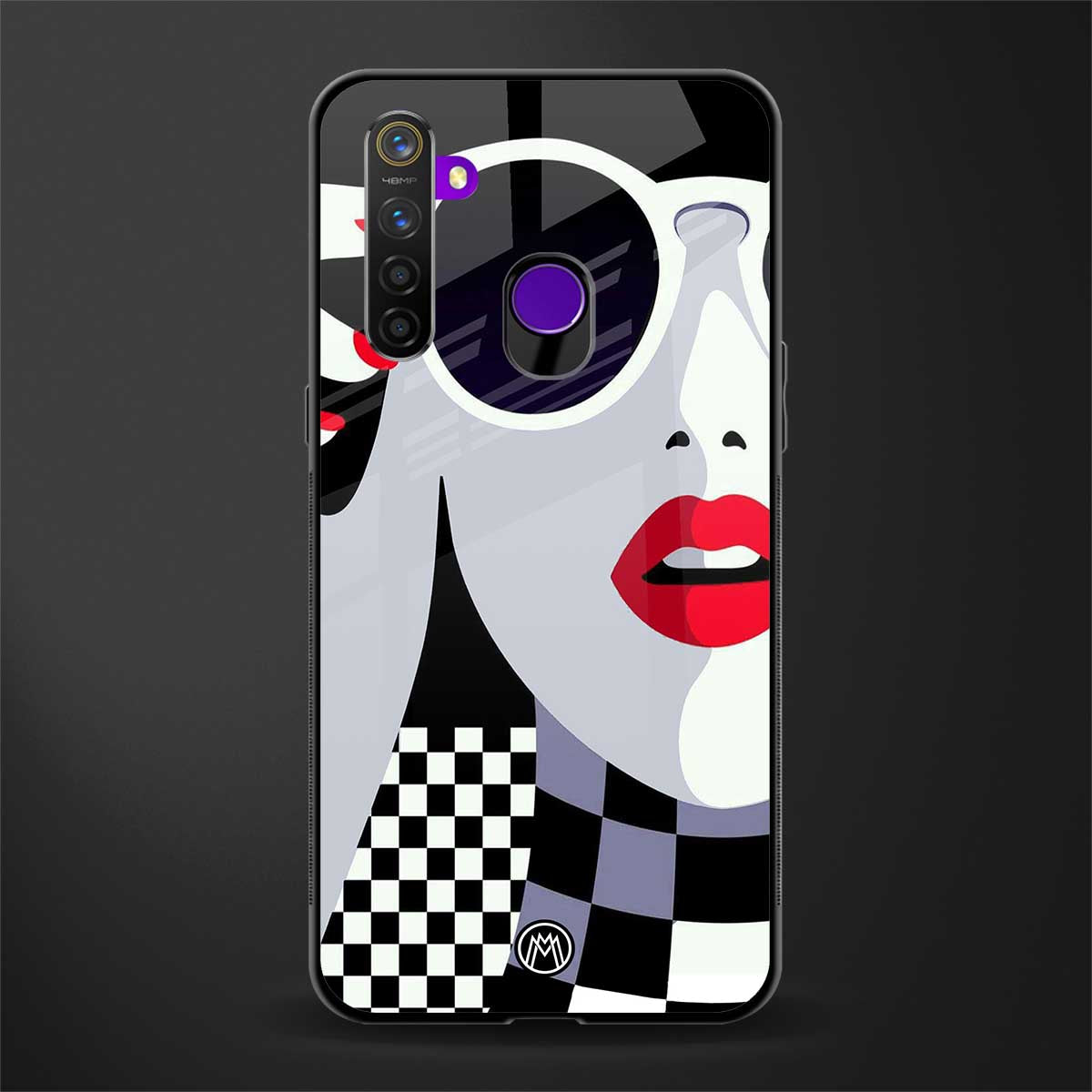 attitude queen glass case for realme 5 image