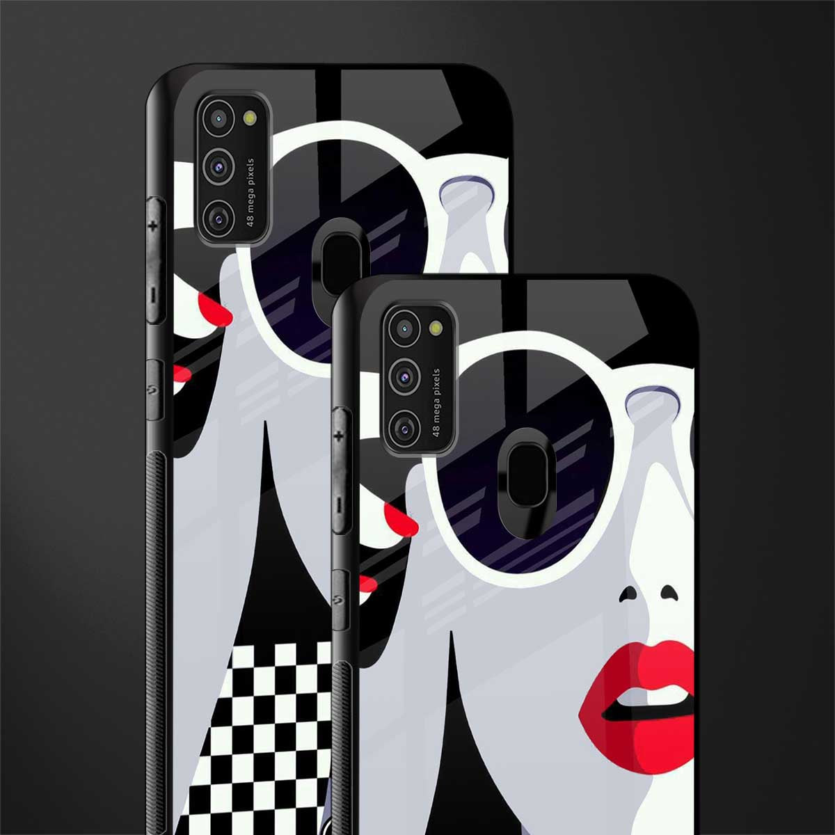 attitude queen glass case for samsung galaxy m21 image-2